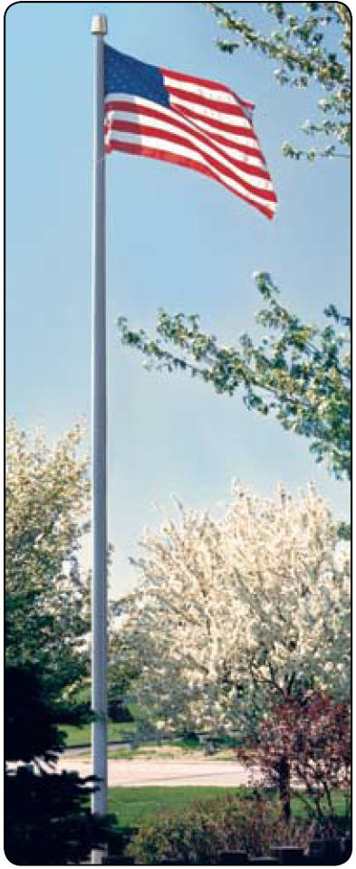 buy Deluxe IH Series of Internal Halyard Flagpoles 20' - 80'